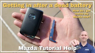 How to use Manual Key if Mazda Key FOB dies [upl. by Lennod]