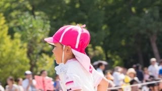 幼稚園 運動会 年長さん クラス対抗リレー 年長女子 [upl. by Hsac]