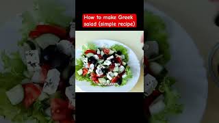 How to make Greek salad simple recipe [upl. by Aifos]