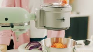 Food Processor  Stand Mixer Attachment  KitchenAid UK [upl. by Nesral]