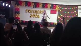 dance at fresher party 2024 ❤️ freshers dance haryanvisong NancyRathi0001 [upl. by Horwitz]