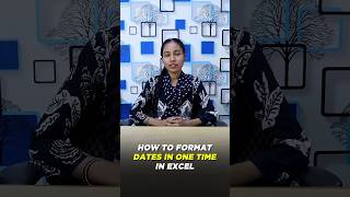 How to format Dates in one time in excel Excel excelsheet excelformulas excellearning yt short [upl. by Naud]