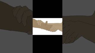 “1234 I declare thumb war 5678 I use this hand to…” 2d shorts animation animationmeme meme [upl. by Sela]