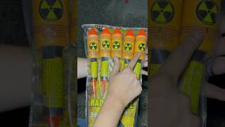 RADIOACTIVE FIREWORK ROCKETS ARE NUTS Shorts Fireworks [upl. by Nolyarg]