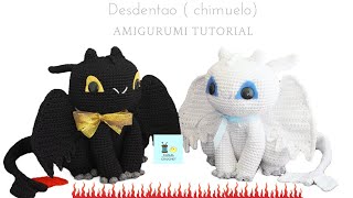 Desdentao  chimuelo amigurumi tutorial [upl. by Adilem]