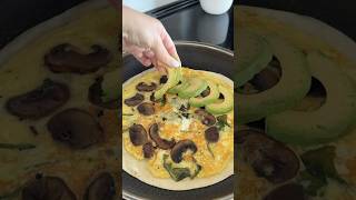 Tortilla wrap with mushrooms tortilla breakfast breakfastideas tortillaland wraptortilla [upl. by Guntar]