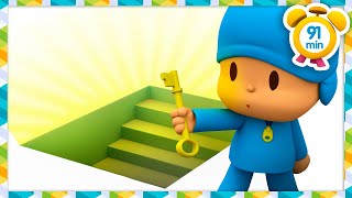 🔑 POCOYO in ENGLISH  Magic Key 91 min Full Episodes VIDEOS and CARTOONS for KIDS [upl. by Yrannav]