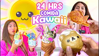 Comiendo Comida Kawaii por 24 HRS 💖⭐️ HELADOS WAFLES  BEBIDAS Y MÁS 🫶 [upl. by Paton]