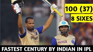 Yusuf Pathan 100 Runs in 37 Balls  Fastest Century by Indian in IPL  Cricket Stories  E01 [upl. by Meehan]