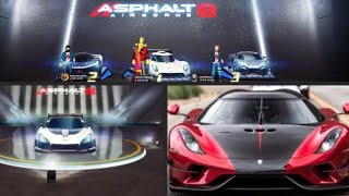 Asphalt 8 Multiplayer Ultima RS vs Faraday FFZER01 vs Lykan HyperSport HE vs Senna GTR vs Regera [upl. by Enaujed]