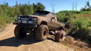 1987 Toyota Pickup on 37s Off Roading [upl. by Dupuis]