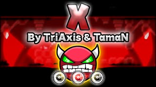 Geometry Dash 20 Demon  X by TriAxis amp TamaN  GuitarHeroStyles [upl. by Behm]