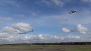 Sky Service Netherlands banner towing at Kempen Airport Budel [upl. by Imogene646]