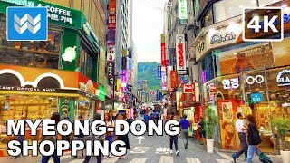 4K Myeongdong Shopping Market 명동 in Seoul South Korea 🇰🇷  Walking Tour amp Travel Guide [upl. by Thurlow]