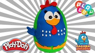 Huevo SORPRESA GIGANTE de la Gallinita Pintadita de Play Doh en Español [upl. by Stefan]