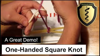 How to Tie a Surgeons Knot One Handed Surgical Knot  Steps amp tips [upl. by Tjaden197]