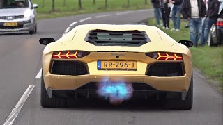 Lamborghini Aventador LP700 with Capristo Exhaust  Revs amp Flames [upl. by Dnomayd852]