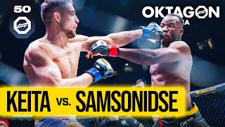 Losene Keita vs Niko Samsonidse  FREE FIGHT  OKTAGON 50 [upl. by Etak]