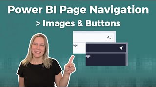 Page Navigation with Images and Buttons in Power BI  NO BOOKMARKS [upl. by Ranip]