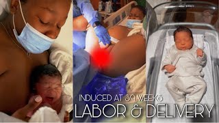 LABOR amp DELIVERY VLOG 2022  Induced At 39 Weeks I RAW amp REAL  Epidural Emotional I Jenesis Renee [upl. by Richarda128]