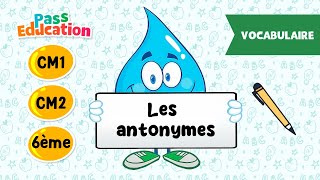 Les antonymes  CM1 CM2 et 6ème  Leçon Exercices Evaluations [upl. by Quenby]