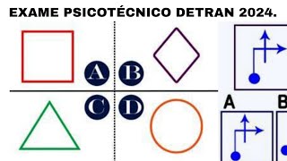 exame psicotécnico detran 2024 psicotécnico detran 2024 teste psicotécnico detran 2024 psicoteste [upl. by Brietta787]