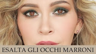 Trucco occhi principianti con matita blu waterproof  2 ombretti [upl. by Cinimod]