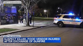 Suspect killed food vendor with ConcealedCarry License hurt in exchange of gunfire in Austin CPD [upl. by Torosian]