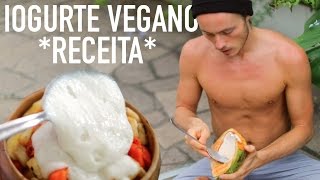 Iogurte Vegano Natural  Receita Crua Vegana [upl. by Caldera]