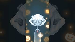 Long neck ghost  Character Design 👻🌙🍬🎃 halloween animation procreate [upl. by Ltihcox]