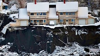 Jordskred i Gjerdrum  Norway Landslide  Raset i Gjerdrum [upl. by Ytsirt]