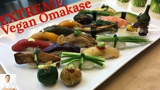 EXTREME Vegan Omakase  How To Make Sushi Series [upl. by Noirred136]