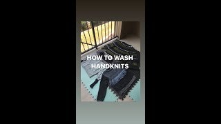 HowTo wash handknit sweaters [upl. by Northey]