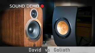 Q Acoustics 3030i vs KEF LS50 SOUND DEMO [upl. by Tare]