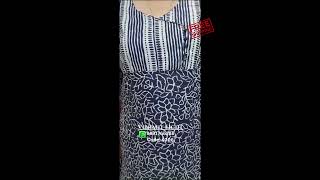 Single Piece Cotton Kurti Navy blue  White  vibranteight onlineshopping cottonclothing [upl. by Noislla514]