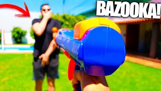 MI NUEVO ARMA BAZOOKA LANZA PELOTAS PARA MIS PERRITOS  THOR Y KIRA  Makiman [upl. by Nerrad]