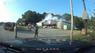 Monticello FD Battled Fire At Outfitters Rx 071624 [upl. by Nomihs]