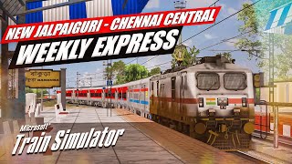 THE EAST COAST RAILWAY  REAL JOURNEY  22612 NEW JALPAIGURI  CHENNAI WEEKLY EXPRESS  MSTS LIVE [upl. by Enaled]