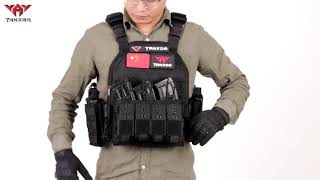 YAKEDA TACTICAL PLATE CARRIER VEST VT6026 3 [upl. by Trinee]