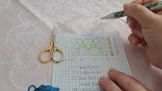 Erste Schritte Mosaikhäkeln  Tutorial Overlay Mosaik  das Grundprinzip feste Maschen und Stäbchen [upl. by Sherburn]