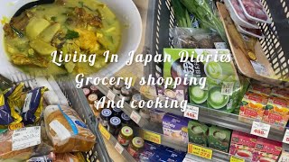 Living in Japan Diaries Grocery shopping after work  cooking dinner [upl. by Onirefes]