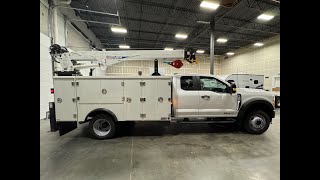 2024 Ford F550 Super Cab with Stellar TMAX 111 Hybrid Aluminum body with a 8630 Hydraulic crane [upl. by Lay]