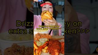 Hot honey  spicy chicken  ✨🤤 mukbang spicychicken [upl. by Allveta]