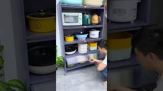 Portable Storage Rack with pocket doors kitchen Rack Home useful products 😍 [upl. by Storm]