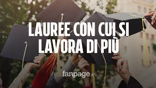 Ecco le lauree con cui si trova lavoro più facilmente il dossier su 280mila laureati italiani [upl. by Melisa]