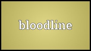 Bloodline Meaning [upl. by Oram]