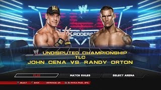 WWE 2K14  John Cena vs Randy Orton Undisputed Championship TLC [upl. by Haase537]