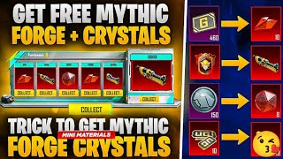 Get Free 30 Mythic emblem Crystal😘  Get Free Mini Materials😱  34 Update  PUBGM [upl. by Hunsinger]