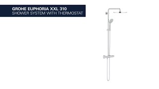 GROHE Euphoria XXL 310 shower system with thermostat [upl. by Anawd164]