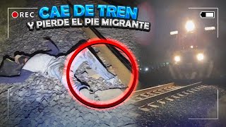 Cae de tren y se queda sin pie migrante y lo ayude [upl. by Nestor]